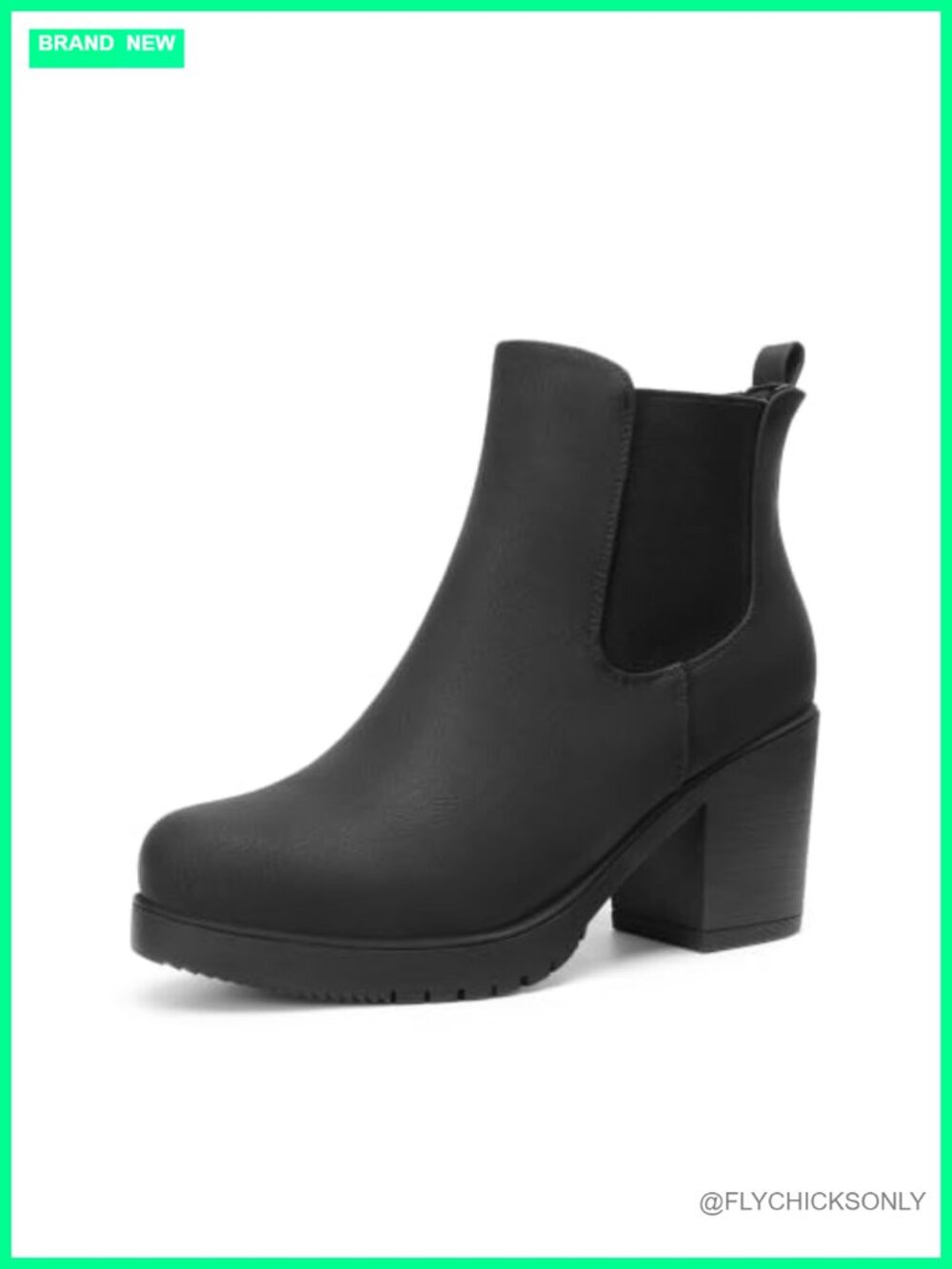 Women's Chelsea Ankle Boots Faux Suede Block Heel Fall Booties